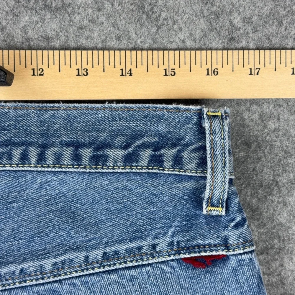 VTG Tommy Jeans Denim Mens 34x30 Light Wash Straight Leg 90s Y2K Made in Mexico